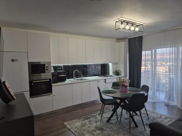 Apartament cu două camere, bucătărie, situat pe strada Teilor, Florești, Cluj.